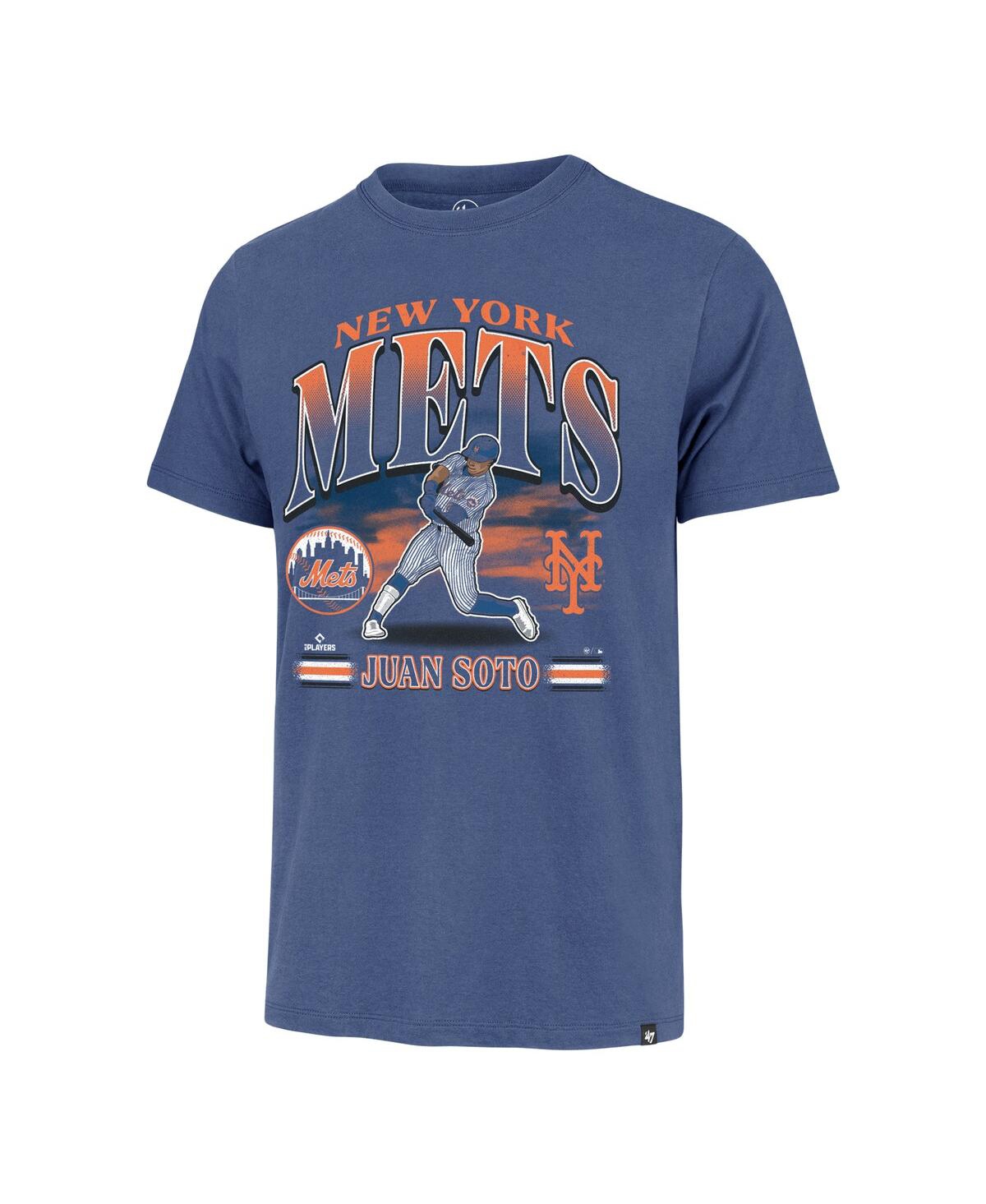 47 Brand Men's Juan Soto Royal New York Mets Graphic T-shirt In Royal