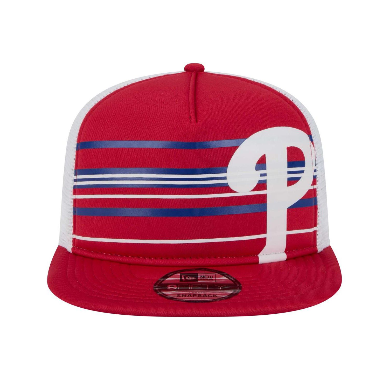 Men's Red Philadelphia Phillies 9FIFTY A-Frame Trucker Snapback Hat