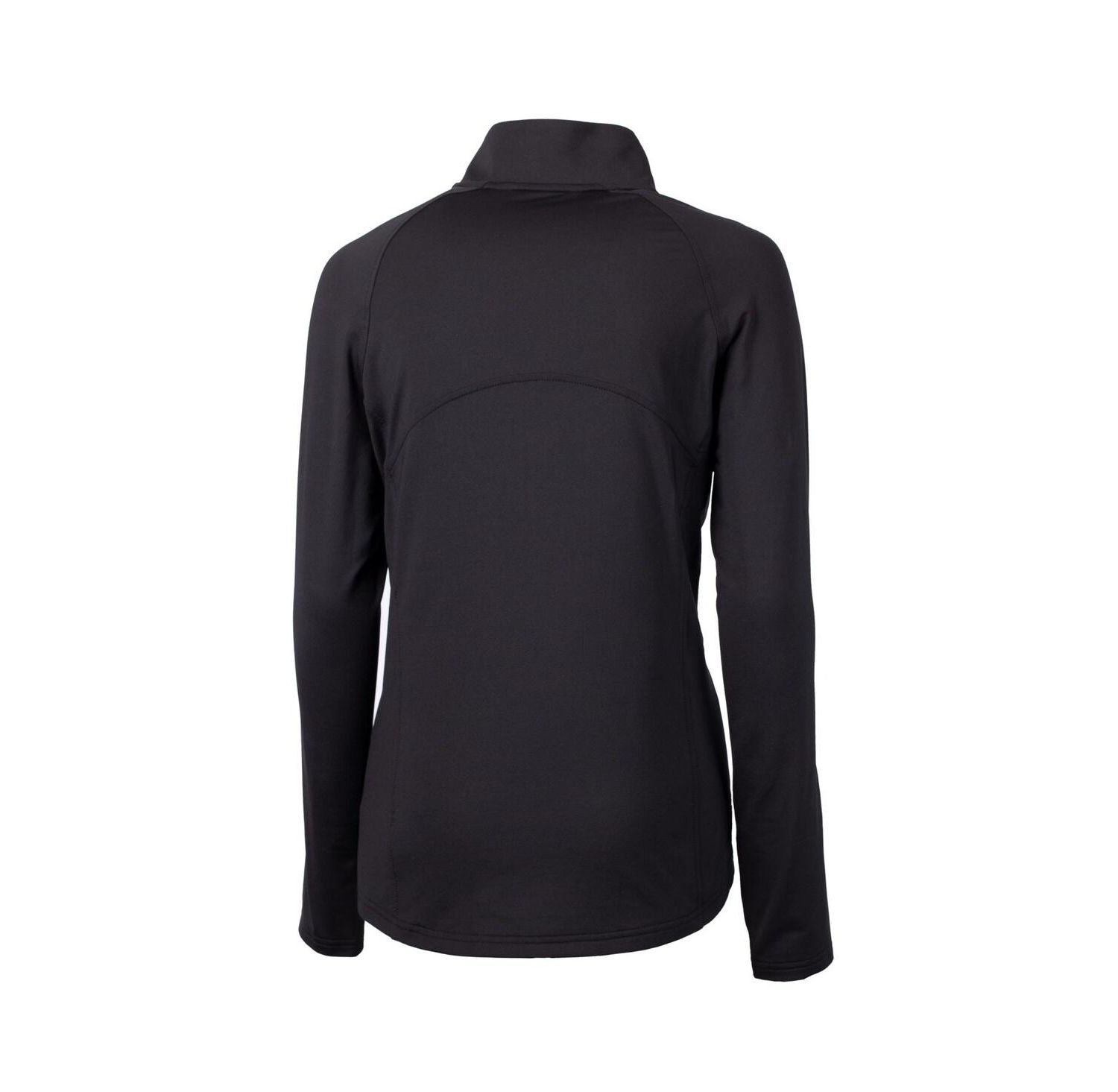 Women's Black Detroit Lions Adapt Knit Stretch Half-Zip Pullover Top