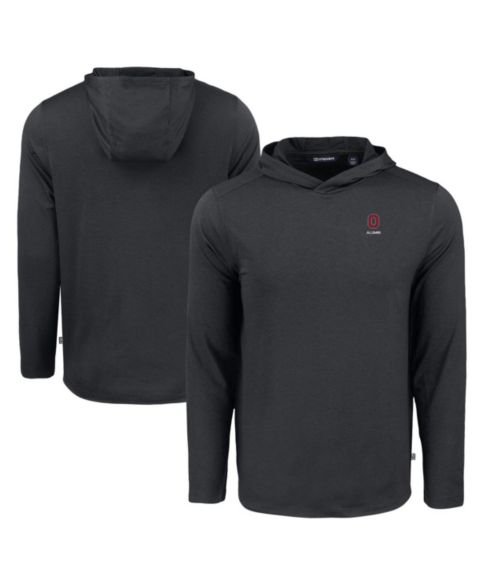 Мужское худи Cutter & Buck Black Ohio State Buckeyes Coastline Epic Comfort Eco Long Sleeve T-Shirt