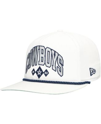 New Era - Men's   White Dallas Cowboys Diamond Golfer Snapback Hat