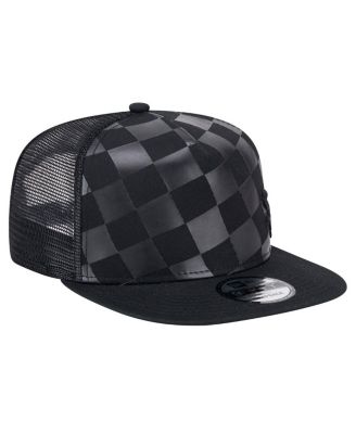Men's Black Chicago White Sox Score Check 9FIFTY A-Frame Trucker Snapback Hat