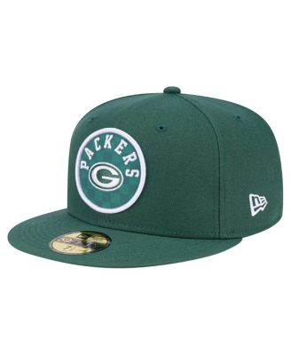 New Era - Men's  Green Green Bay Packers Checkered 59FIFTY Fitted Hat
