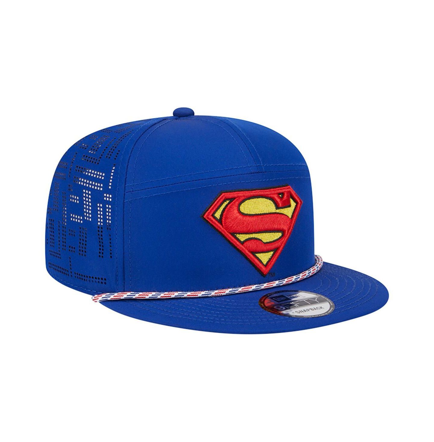 Мужская кепка New Era Blue Superman 9FIFTY Adjustable Hat — фото 3
