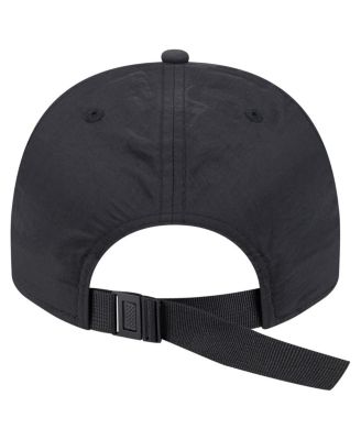 Men's Black Las Vegas Raiders Throwback Brush Golfer Snapback Hat