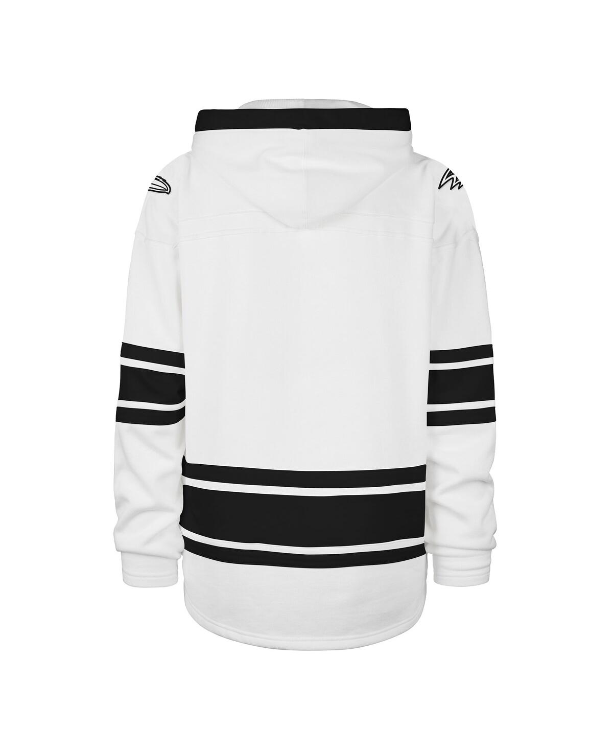 47 Brand Men's White Baltimore Ravens After Image Superior Lacer Pullover Hoodie In White