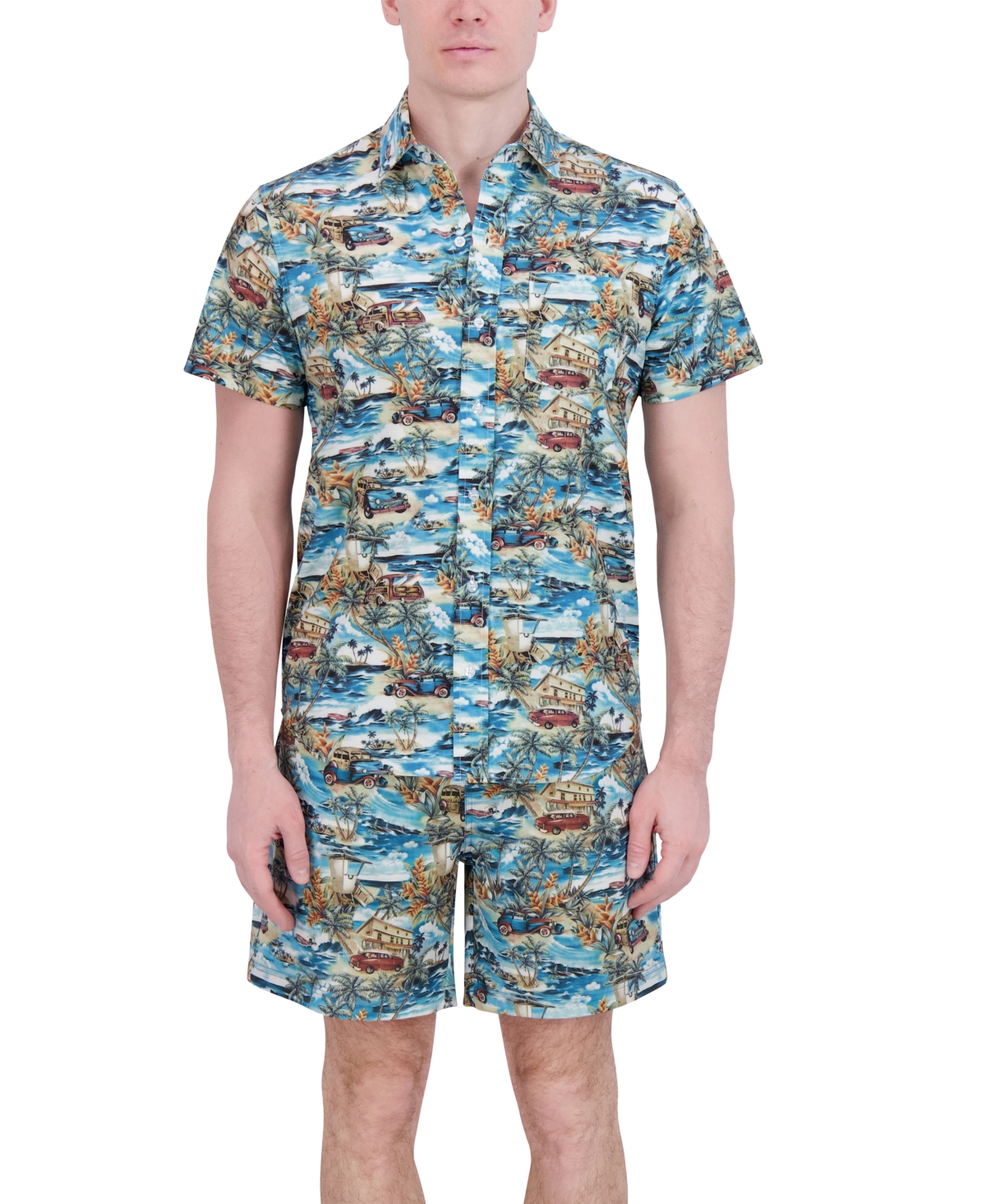 Robert Graham Men's Drew Floral Print Drawstring 7" Swim Trunks In Hawaii