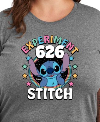 Trendy Plus Size Lilo and Stitch Core Graphic Crew Neck T-Shirt