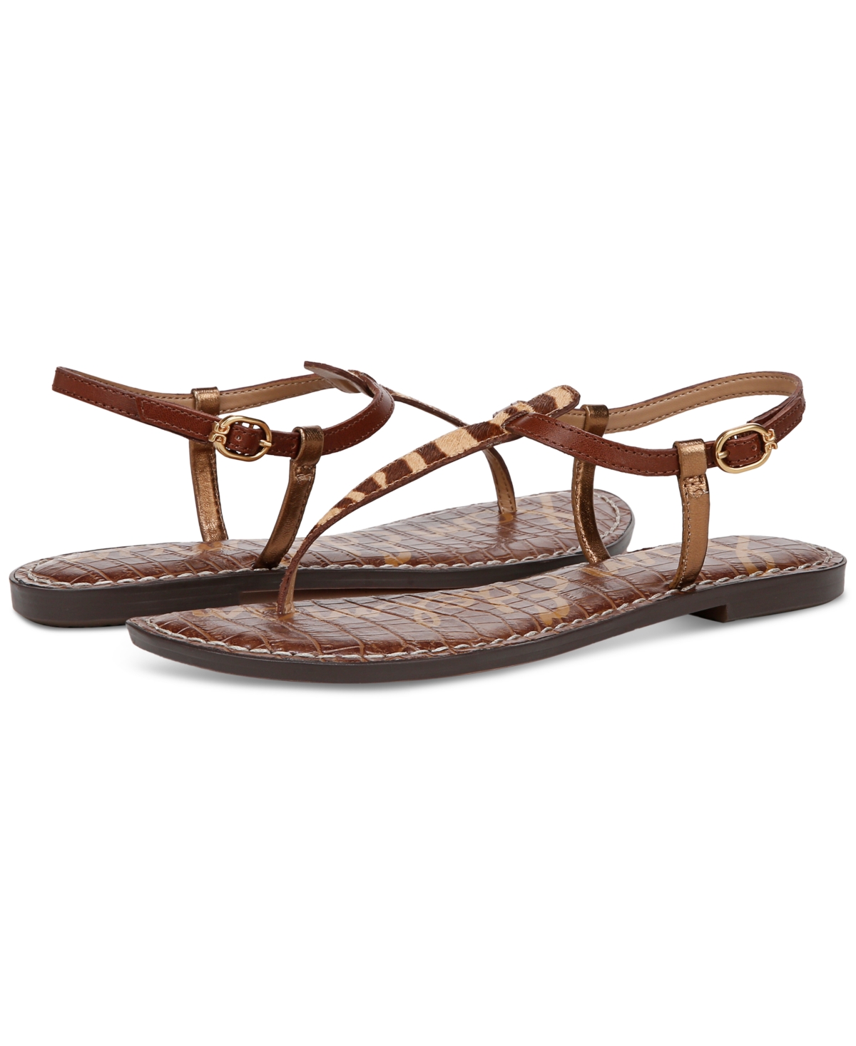 Sam Edelman Gigi Thong Sandal Beechwood Multi Leather In Beechwood Multi Leather