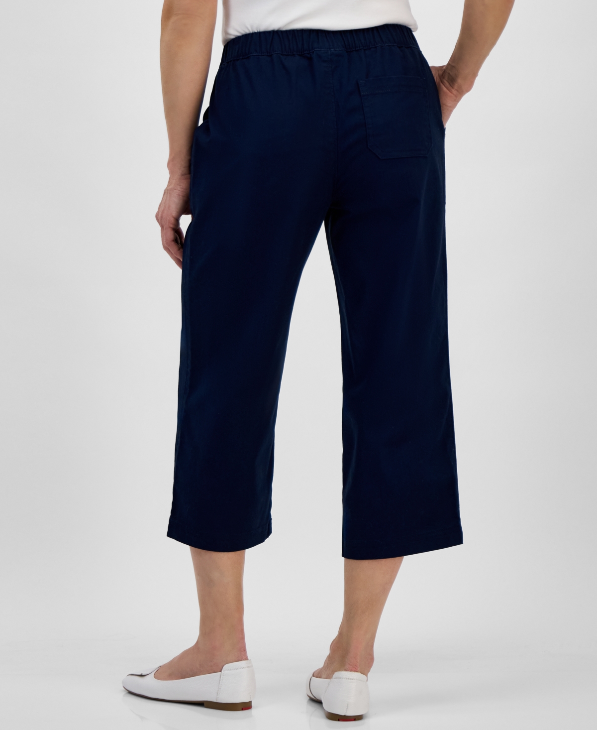 Style & Co Women's Mid-rise Pull-on Capri Pants, Exclusively At Macy's In White