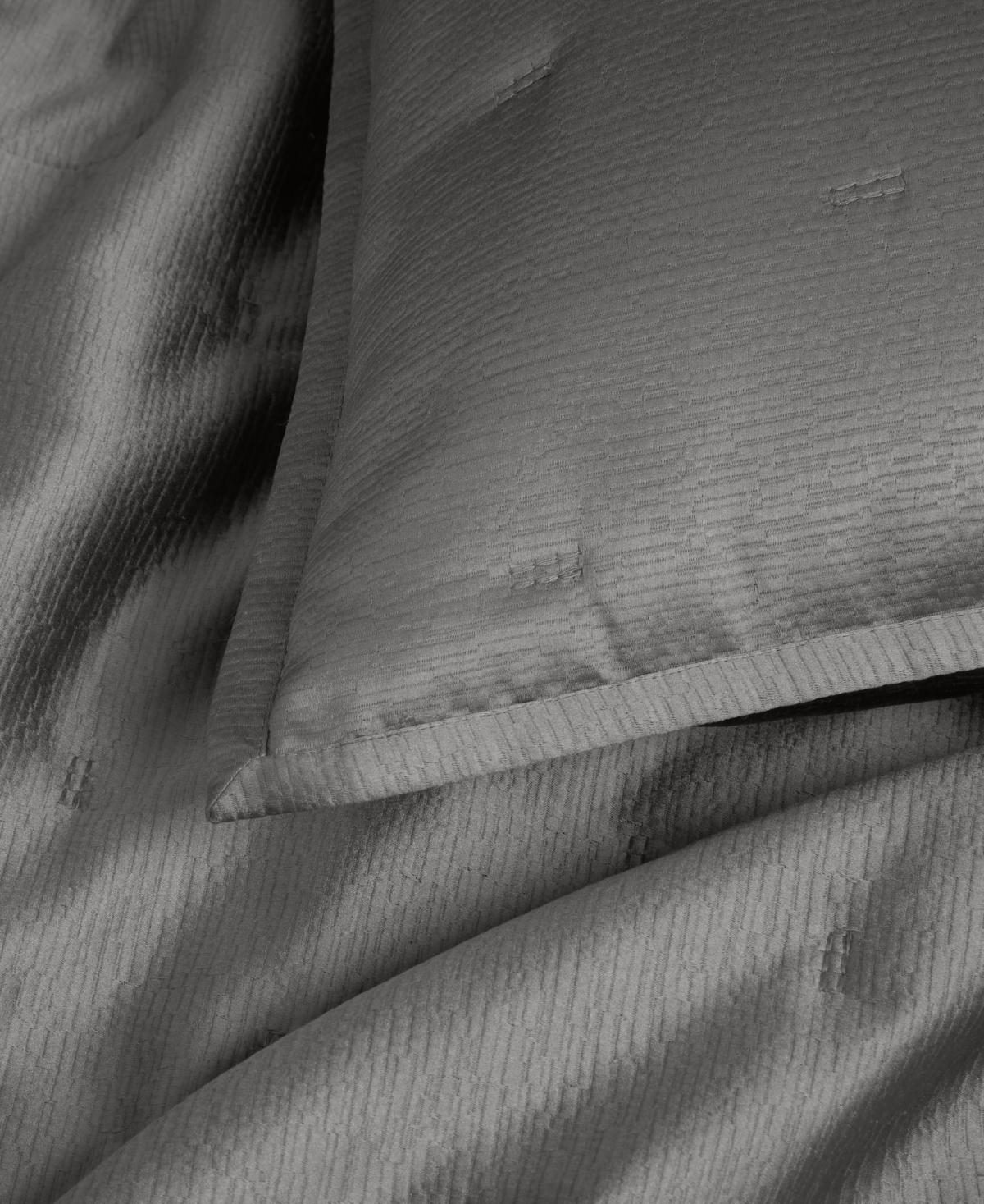 Shop Hotel Collection Glint 3-pc. Coverlet Set, Full/queen, Exclusively At Macy's In Charcoal