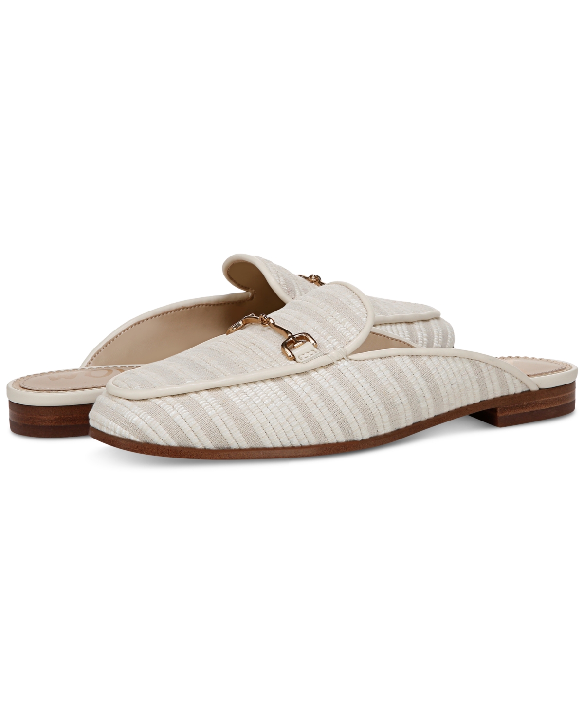 Shop Sam Edelman Women's Linnie Tailored Mules In White Natural