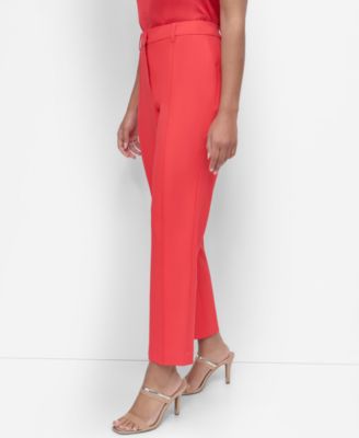 Petite Front Seam Flare-Leg Pants