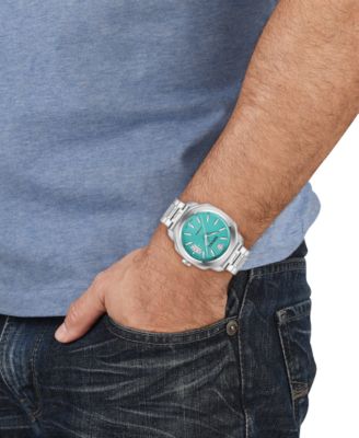 Men's Swiss Automatic Dylos Stainless Steel Bracelet Watch 42mm