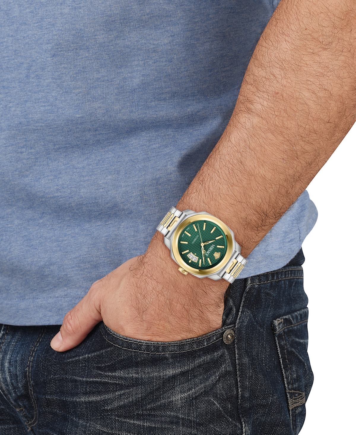 Versace Dylos Watch, 42mm In Two Tone