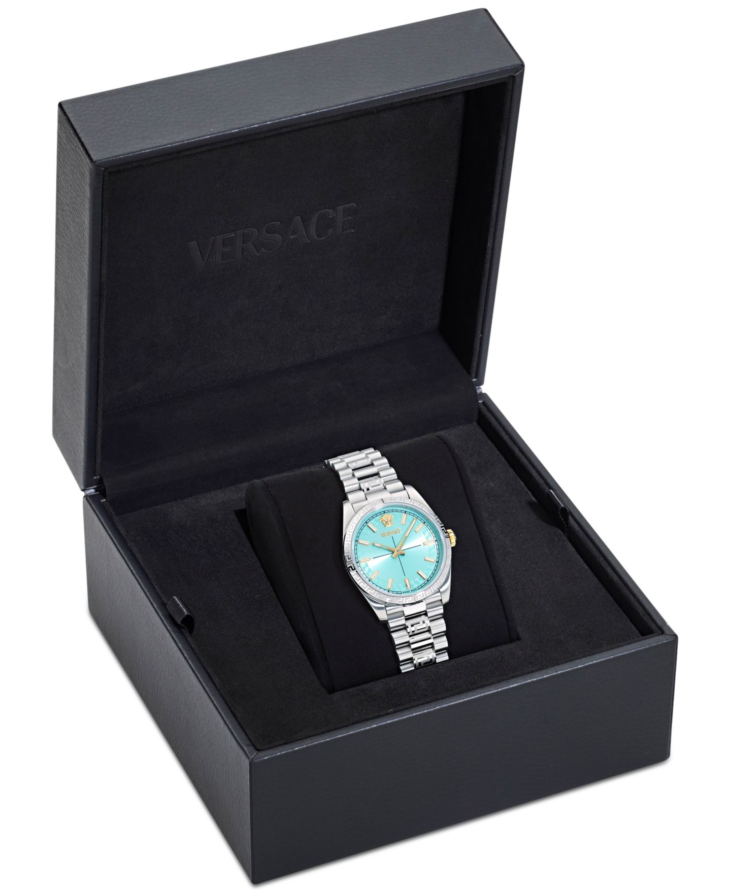 Женские часы Versace Swiss Millenyium Stainless Steel Bracelet Watch 32mm — фото 4