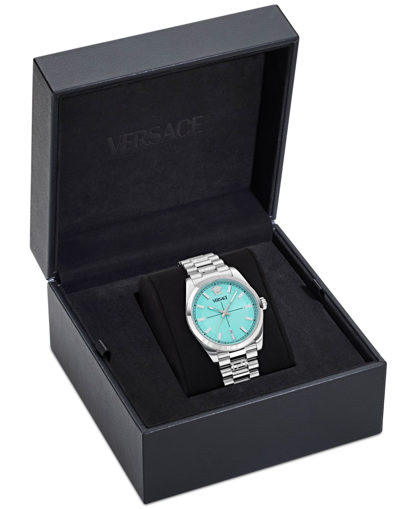 Мужские часы Versace Swiss Millenyium Stainless Steel Bracelet Watch 40mm — фото 4