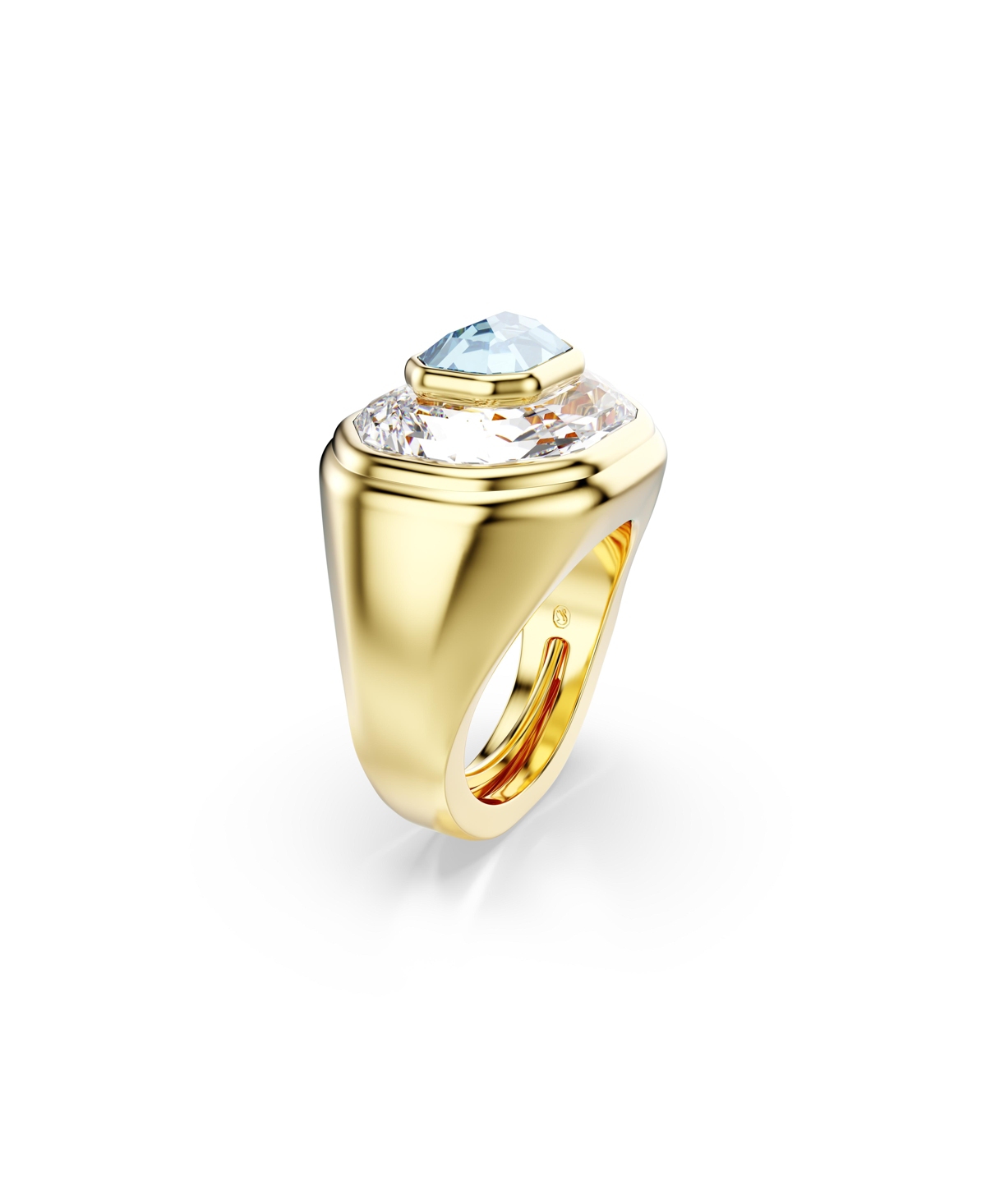 SWAROVSKI CHROMA GOLD-TONE PLATED COCKTAIL RING