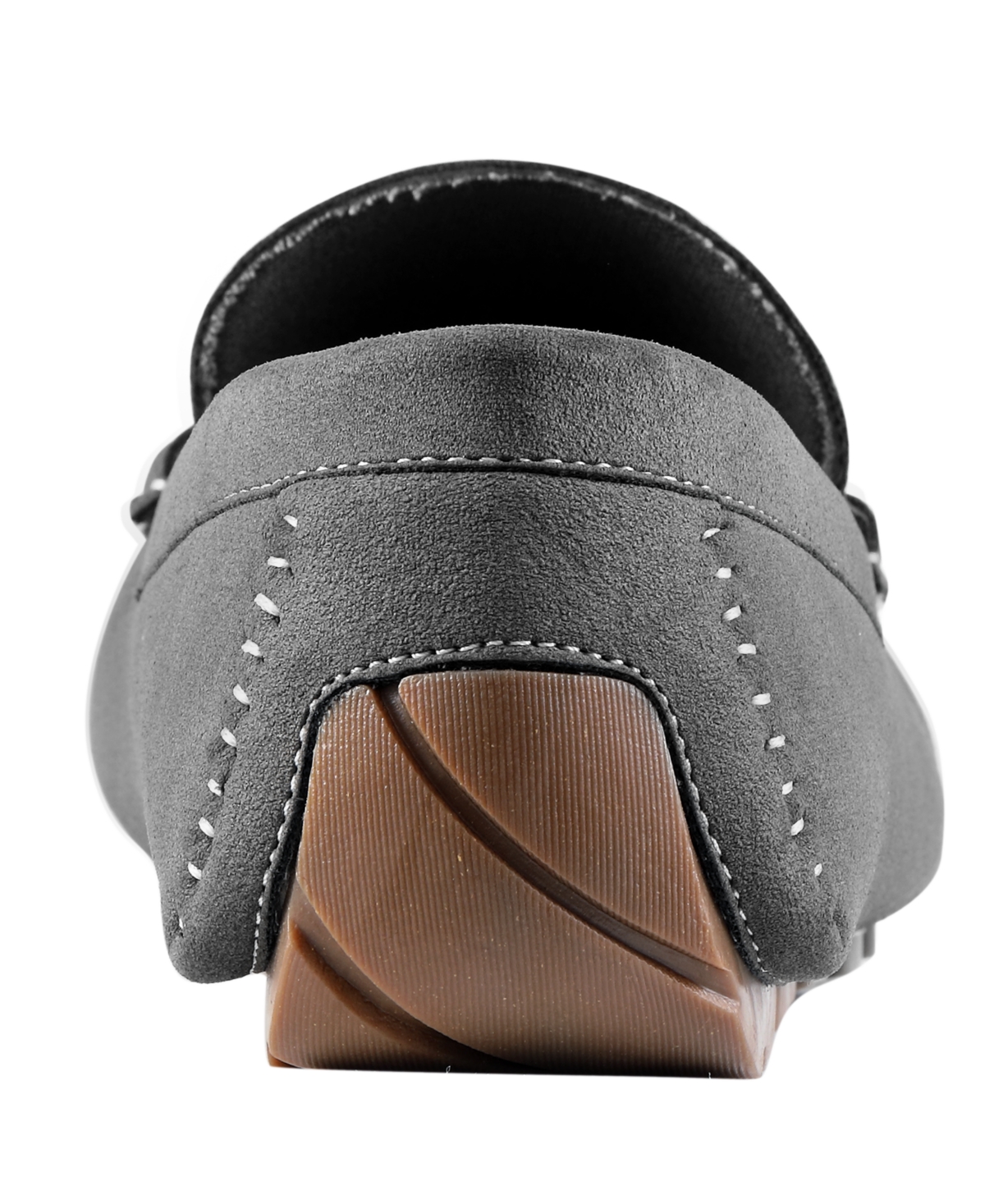 Guess Men's Ansto Logo Bit Detailed Driving Loafers In Dark Gray
