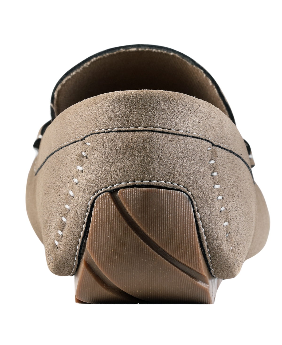 Guess Men's Ansto Logo Bit Detailed Driving Loafers In Taupe