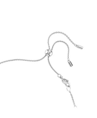 Matrix Choker Round Cut White Rhodium Plated Tennis Necklace