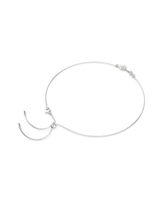 Constella Round Cuts White Rhodium Plated Necklace