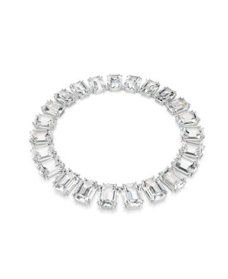 Millenia Rhodium Plated Tennis Necklace