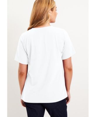 Women's June + Vie Short-Sleeve V-Neck One + Only Tee