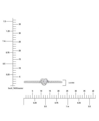 Cubic Zirconia Heart Accent Ring (1/2 ct. t.w.) in Sterling Silver