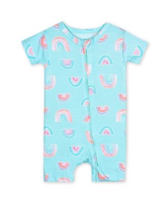 Baby Boys Buttery Soft Viscose Made from Eucalyptus Snug Fit Romper Pajamas