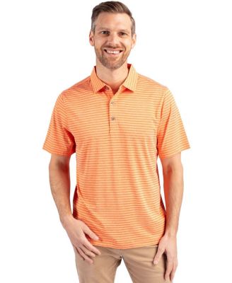 Men's Forge Eco Heather Stripe Stretch Recycled Polo