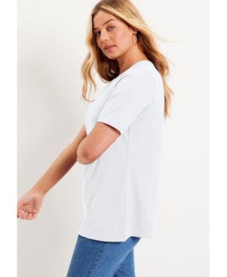 Women's June + Vie Short-Sleeve Crewneck One + Only Tee