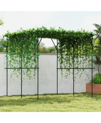 7.3 FT Tall Metal Garden Trellis for Climbing Plants