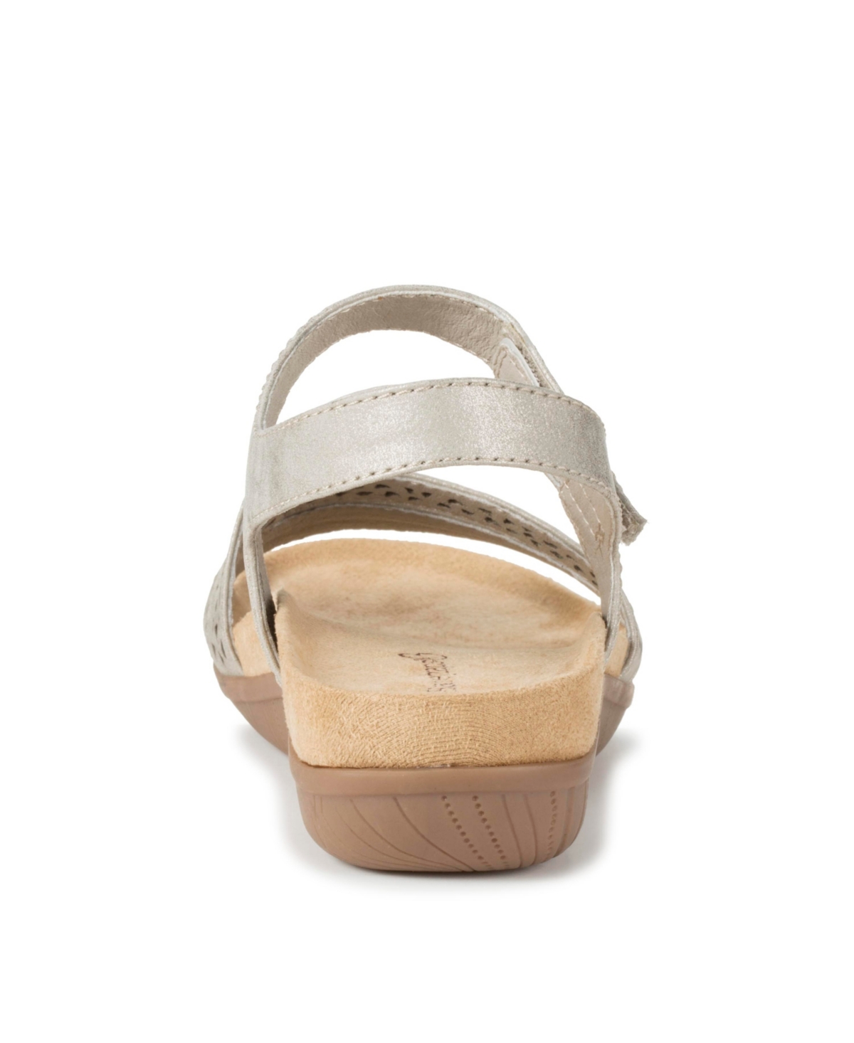 Baretraps Farah Womens Faux Leather Braided Wedge Sandals In Champagne