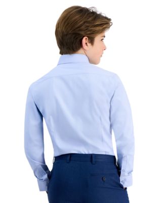 Big Boys Performance Stretch Button Down Dress Shirt