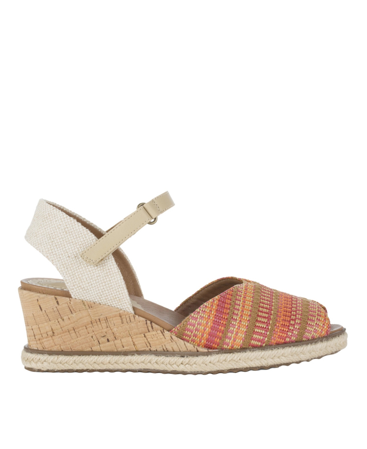 Shop Baretraps Women's Odetta Espadrille Wedge Sandals In Coral Multi