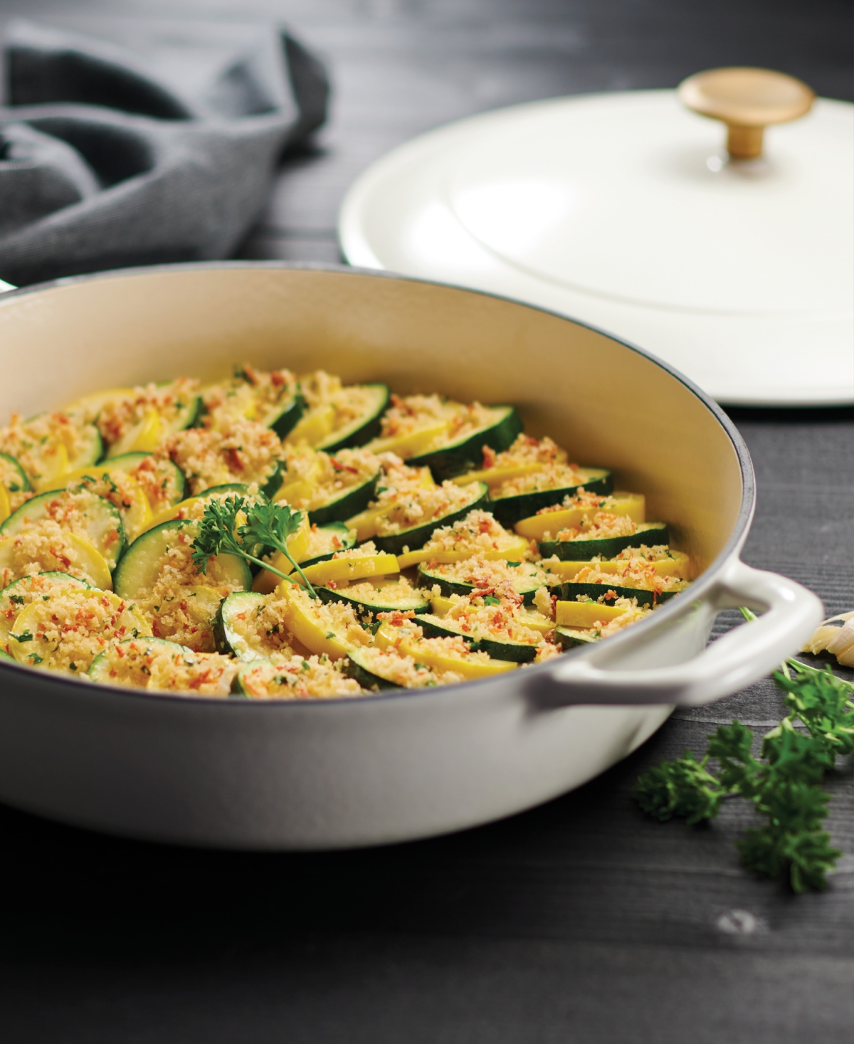Tramontina Tramotina Enameled Cast Iron 4-qt. Covered Braiser In Ivory
