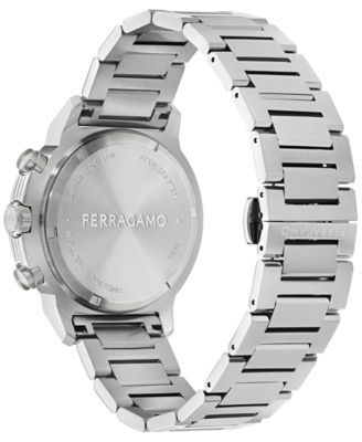 Men's Swiss Chronograph Sport Stainless Steel Bracelet Watch 44mm