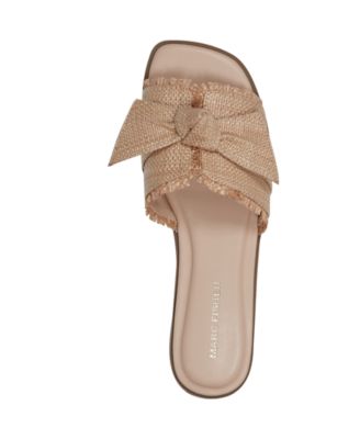 Women's Fineya Bow Flat Slide Sandals