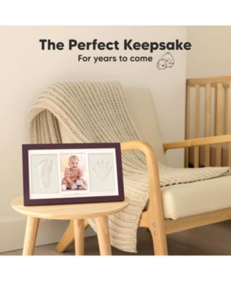 Duo Baby Hand and Footprint Kit, Baby Handprint Kit, Newborn Photo Frame, Baby Keepsake for New Mom
