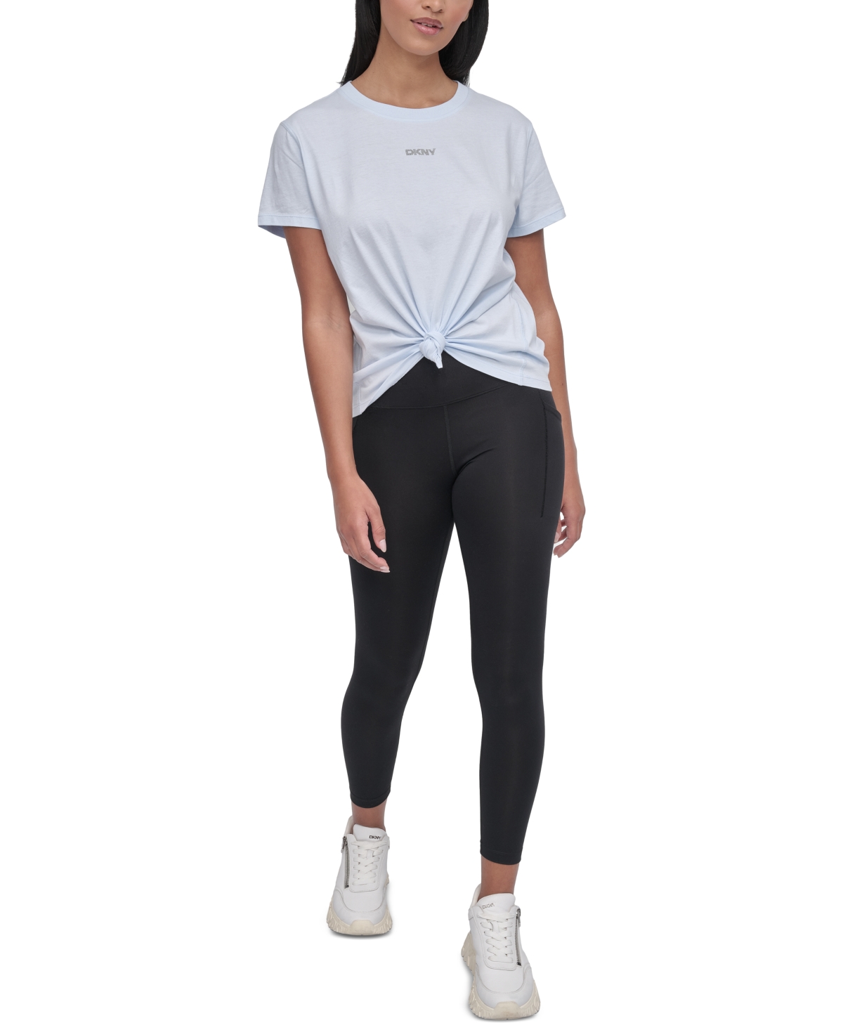 Dkny Women's Studded-logo T-shirt