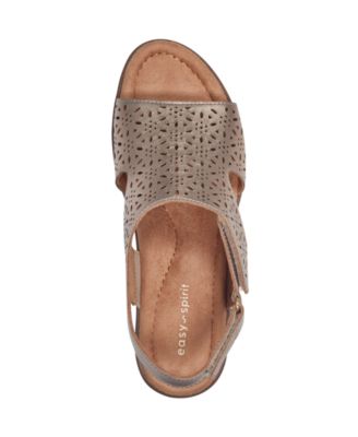 Women's Calix Laser Cut Leather Slingback Sandals