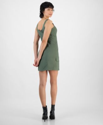 Women's Sleeveless Sweetheart Cargo Mini Dress, Exclusively at Macy's