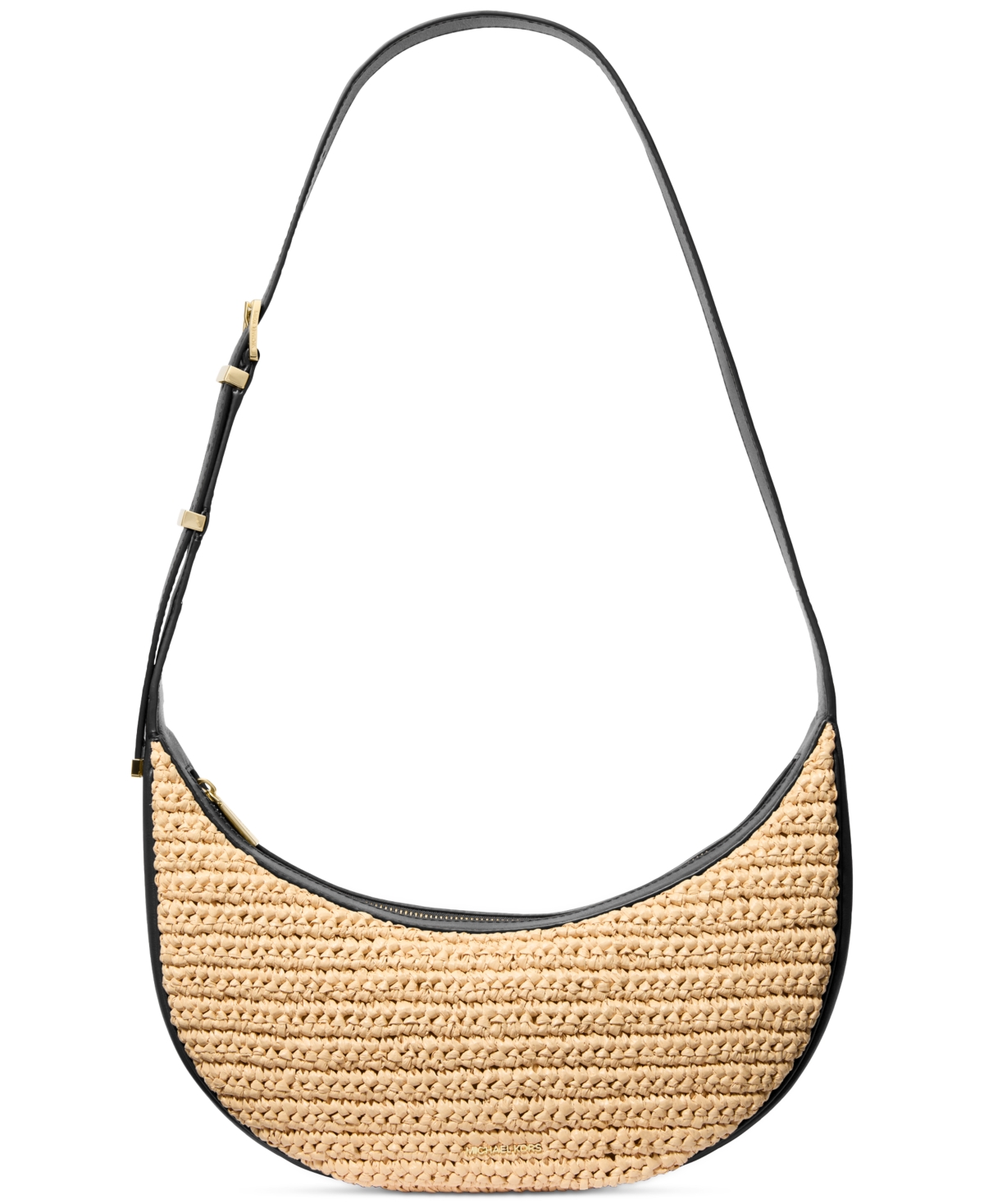 Michael Kors Michael  Avra Medium Convertible Sling Crossbody In Natural,black