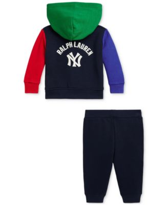 Baby Boys Fleece Yankees Hoodie & Pant Set