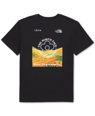 Women's Cotton Strange Colorful World Flower Field Tee