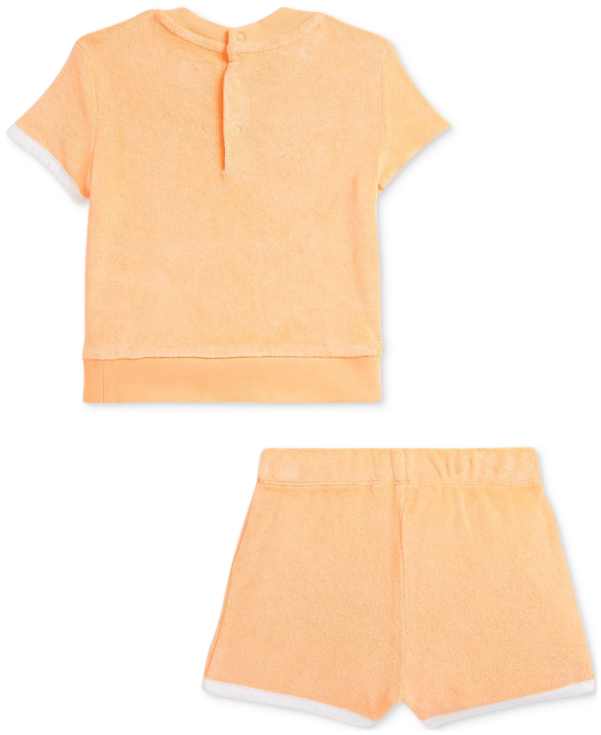 Polo Ralph Lauren Baby Boys Short-sleeve Sweatshirt & Short Set In Orange