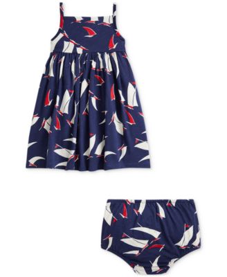 Baby Girls Sailboat-Print Jersey Dress