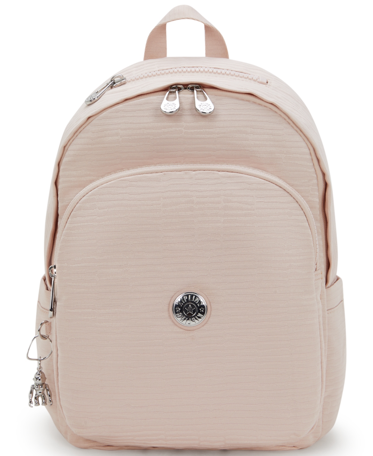 Delia Small Laptop Backpack - Pink Cultivated Pearl Jacquard
