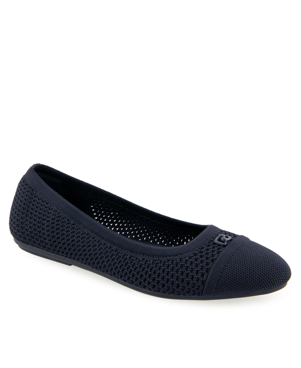 AEROSOLES WOMEN'S ANNELIE ROUND TOE BALLET FLATS 